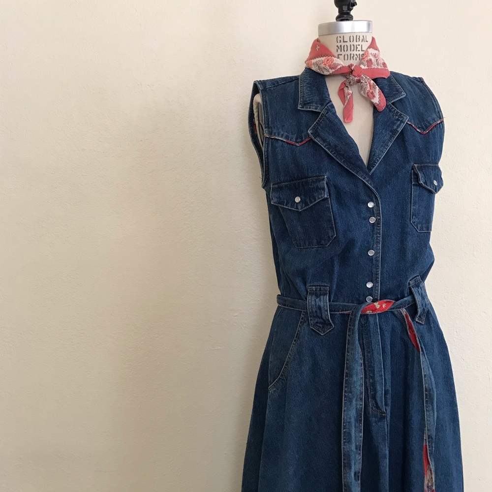 Vintage maxi cowgirl dress